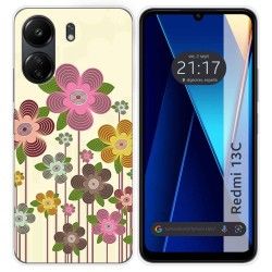 Funda Silicona para Xiaomi Redmi 13C diseño Primavera En Flor Dibujos