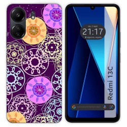 Funda Silicona para Xiaomi Redmi 13C diseño Radial Dibujos
