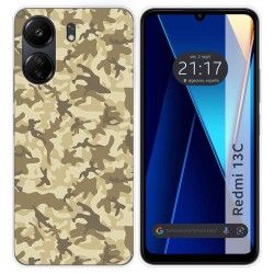 Funda Silicona para Xiaomi Redmi 13C diseño Sand Camuflaje Dibujos