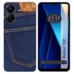 Funda Silicona para Xiaomi Redmi 13C diseño Vaquero Dibujos