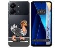 Funda Silicona Transparente para Xiaomi Poco C65 diseño Avestruz Dibujos