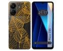 Funda Silicona Transparente para Xiaomi Poco C65 diseño Hojas Dibujos