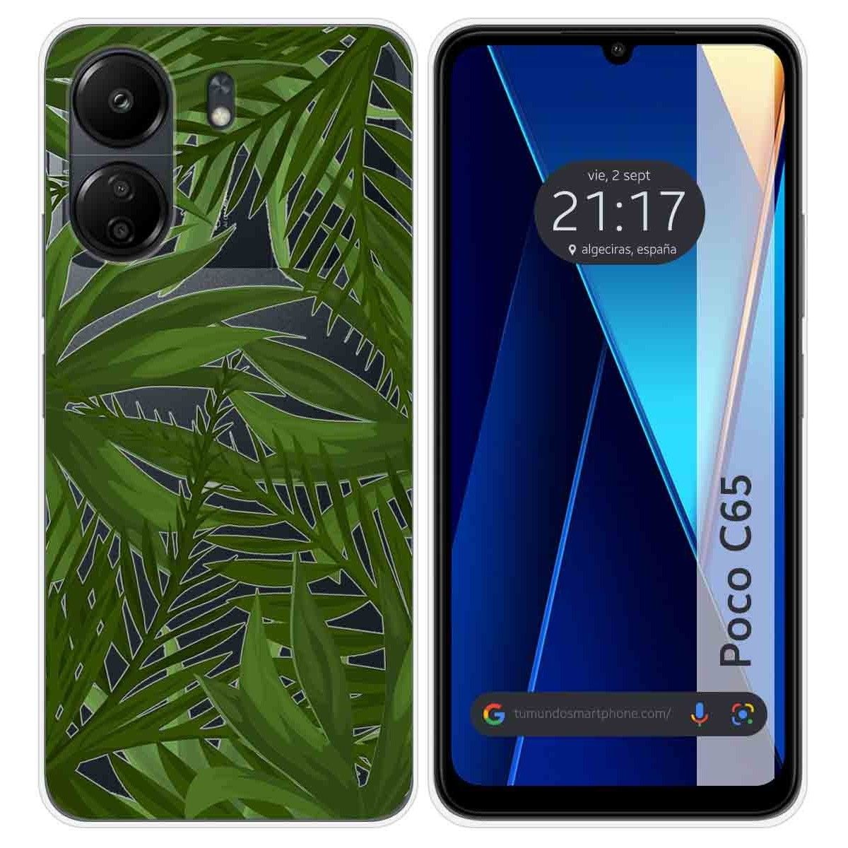 Funda Silicona Transparente para Xiaomi Poco C65 diseño Jungla Dibujos