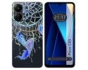 Funda Silicona Transparente para Xiaomi Poco C65 diseño Plumas Dibujos