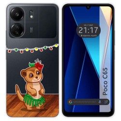 Funda Silicona Transparente para Xiaomi Poco C65 diseño Suricata Dibujos