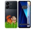 Funda Silicona Transparente para Xiaomi Poco C65 diseño Tigre Dibujos