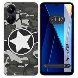 Funda Silicona para Xiaomi Poco C65 diseño Camuflaje 02 Dibujos