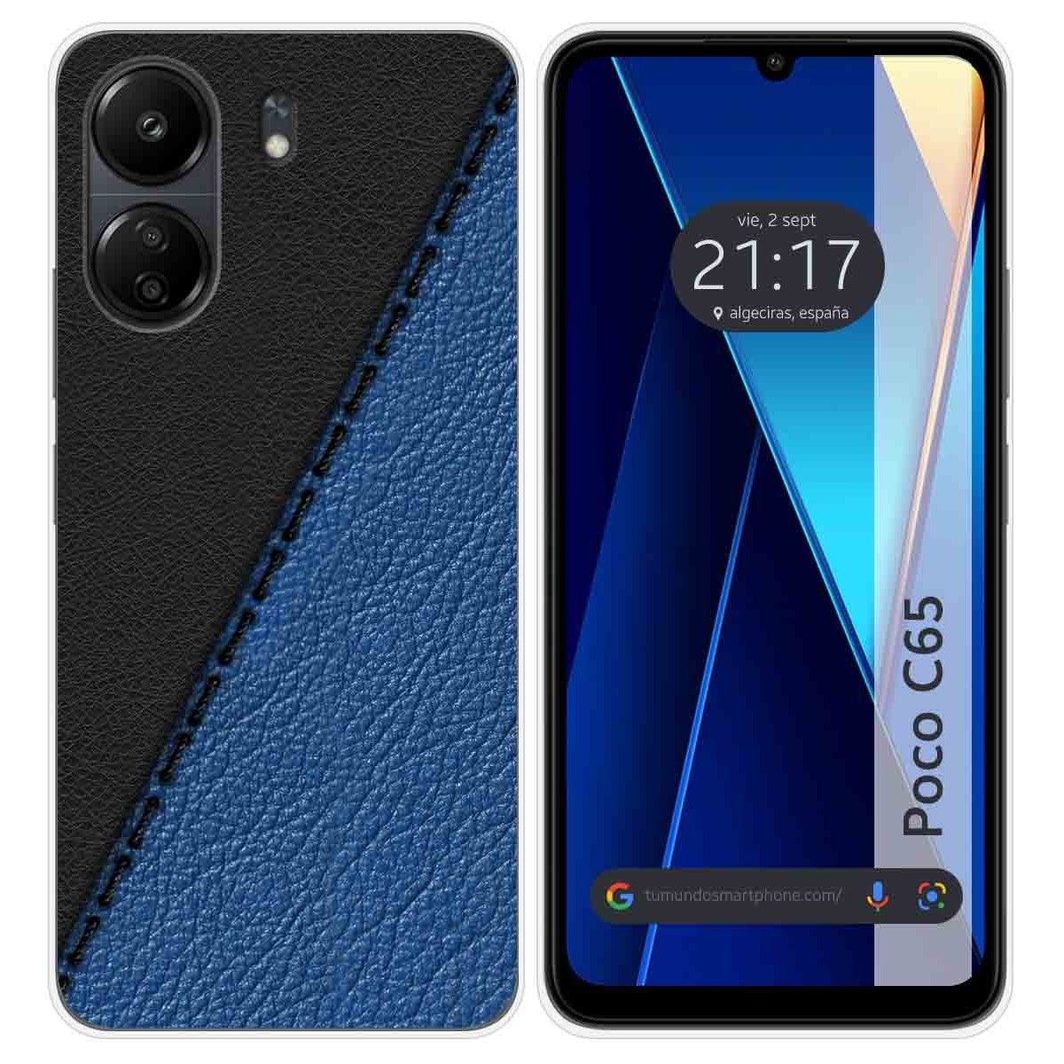 Funda Silicona para Xiaomi Poco C65 diseño Cuero 02 Dibujos