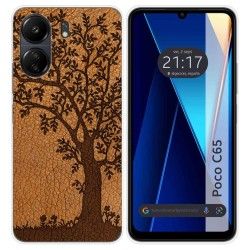 Funda Silicona para Xiaomi Poco C65 diseño Cuero 03 Dibujos