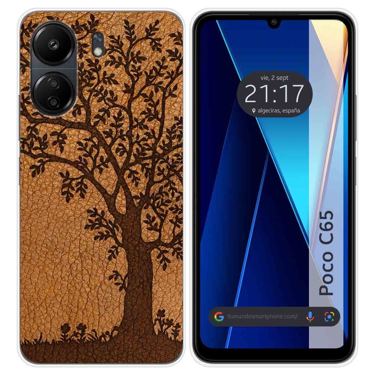 Funda Silicona para Xiaomi Poco C65 diseño Cuero 03 Dibujos