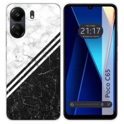 Funda Silicona para Xiaomi Poco C65 diseño Mármol 01 Dibujos