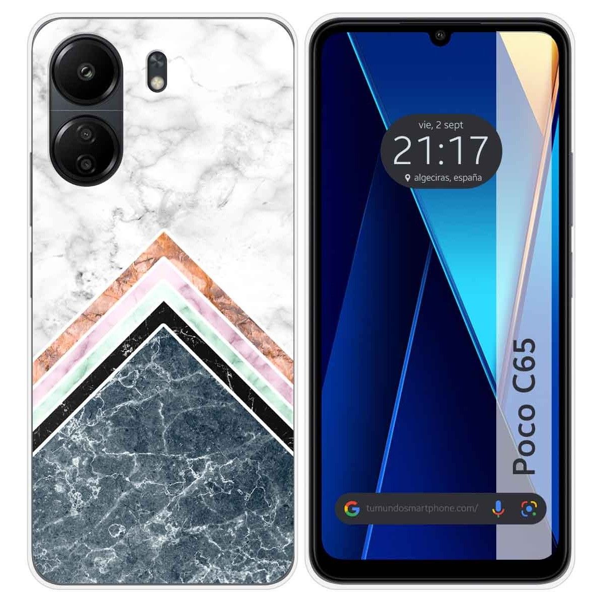 Funda Silicona para Xiaomi Poco C65 diseño Mármol 05 Dibujos