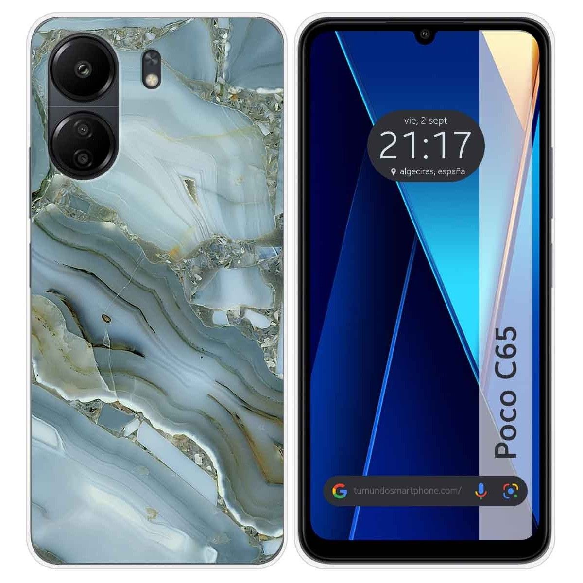 Funda Silicona para Xiaomi Poco C65 diseño Mármol 09 Dibujos