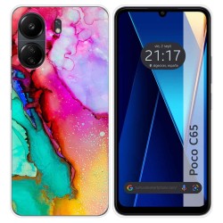 Funda Silicona para Xiaomi Poco C65 diseño Mármol 15 Dibujos