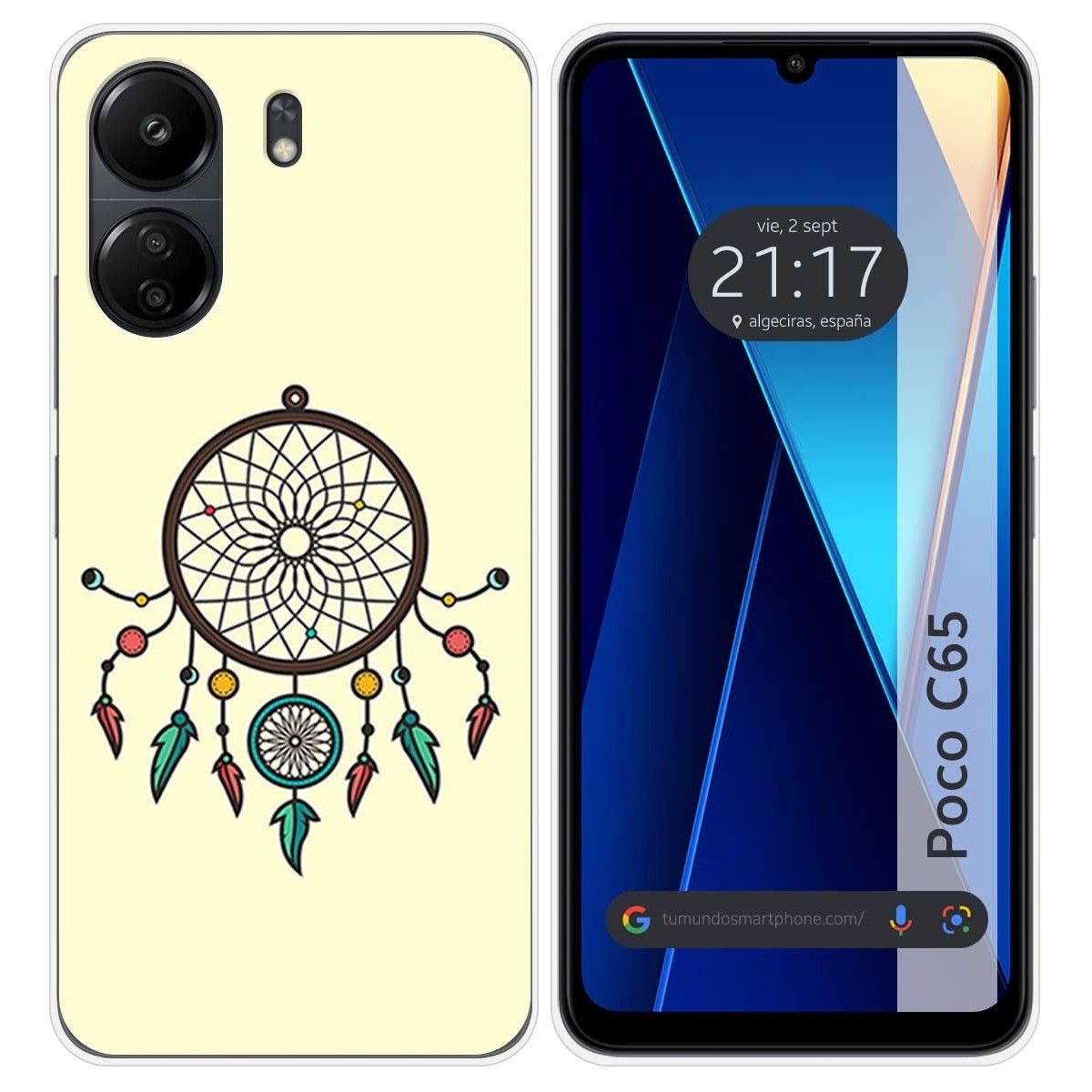 Funda Silicona para Xiaomi Poco C65 diseño Atrapasueños Dibujos