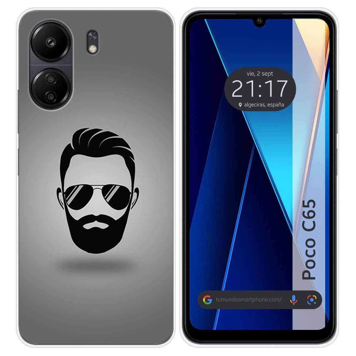 Funda Silicona para Xiaomi Poco C65 diseño Barba Dibujos
