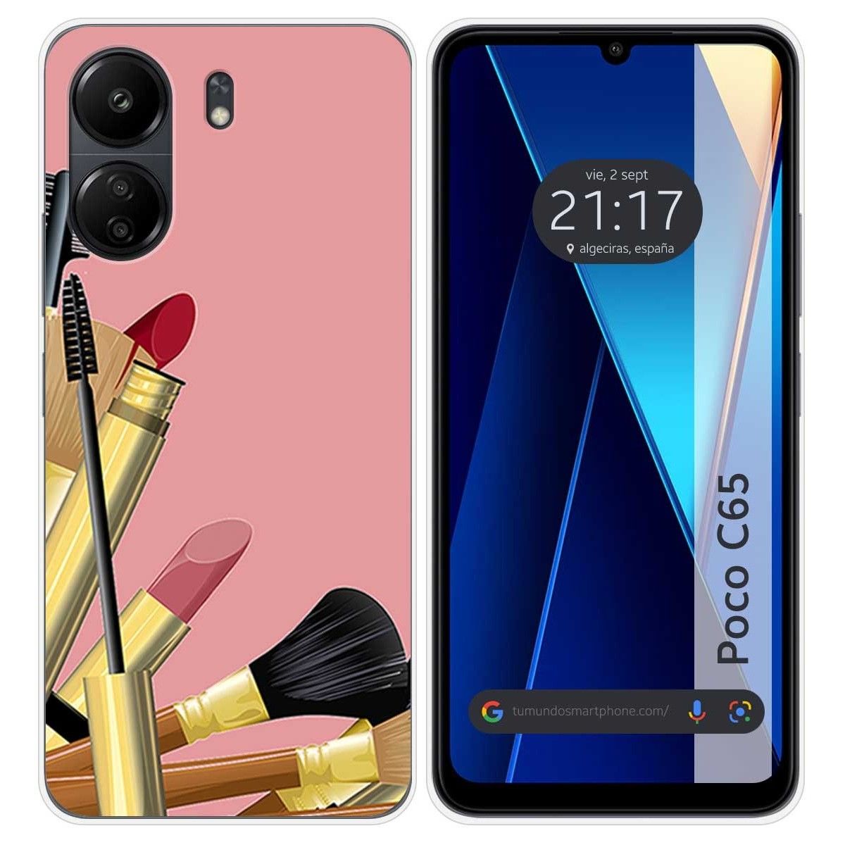 Funda Silicona para Xiaomi Poco C65 diseño Brochas Dibujos