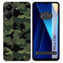 Funda Silicona para Xiaomi Poco C65 diseño Camuflaje Dibujos