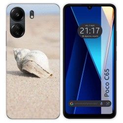 Funda Silicona para Xiaomi Poco C65 diseño Concha Dibujos