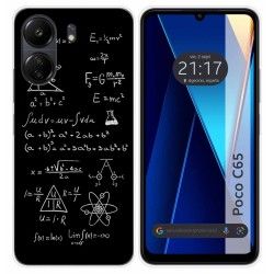 Funda Silicona para Xiaomi Poco C65 diseño Formulas Dibujos