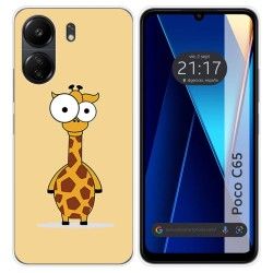 Funda Silicona para Xiaomi Poco C65 diseño Jirafa Dibujos