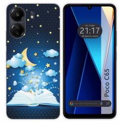 Funda Silicona para Xiaomi Poco C65 diseño Libro Cuentos Dibujos