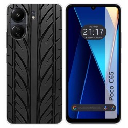 Funda Silicona para Xiaomi Poco C65 diseño Neumatico Dibujos