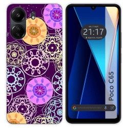 Funda Silicona para Xiaomi Poco C65 diseño Radial Dibujos