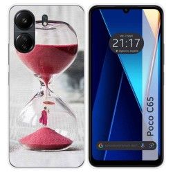 Funda Silicona para Xiaomi Poco C65 diseño Reloj Dibujos