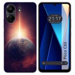Funda Silicona para Xiaomi Poco C65 diseño Tierra Dibujos