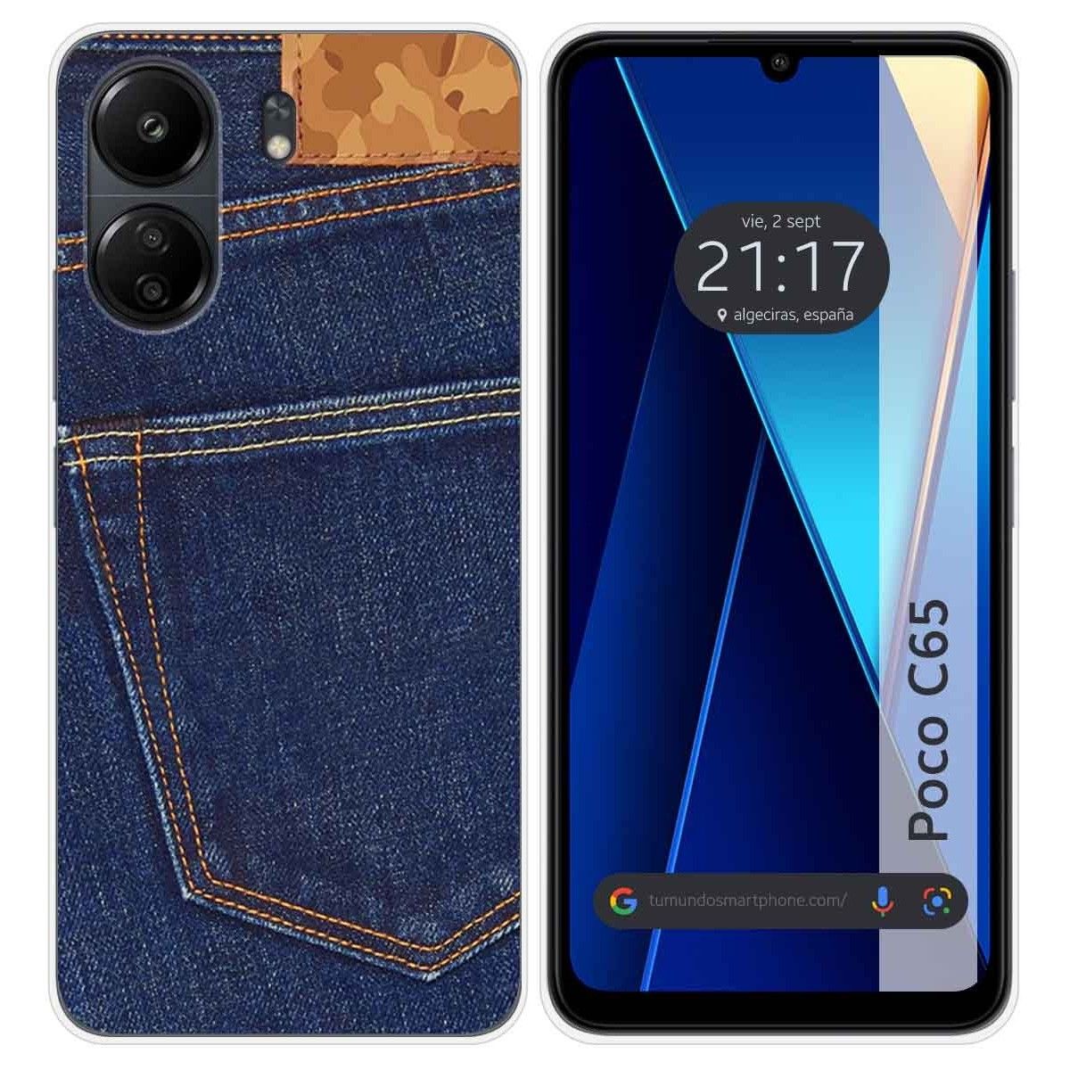 Funda Silicona para Xiaomi Poco C65 diseño Vaquero Dibujos