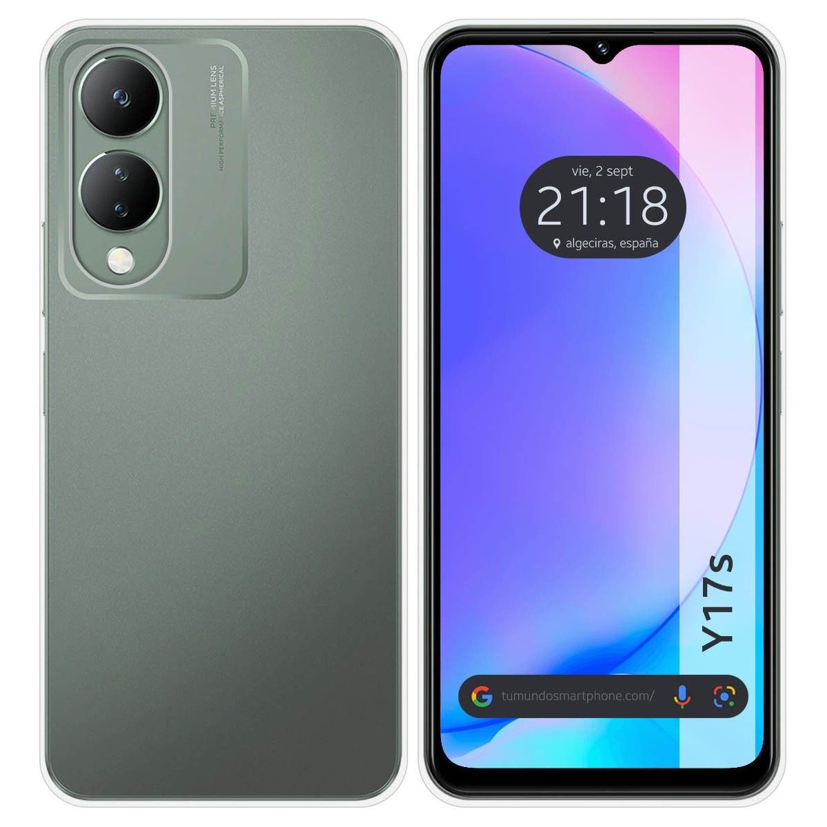 Funda Silicona Gel TPU Transparente para Vivo Y17s