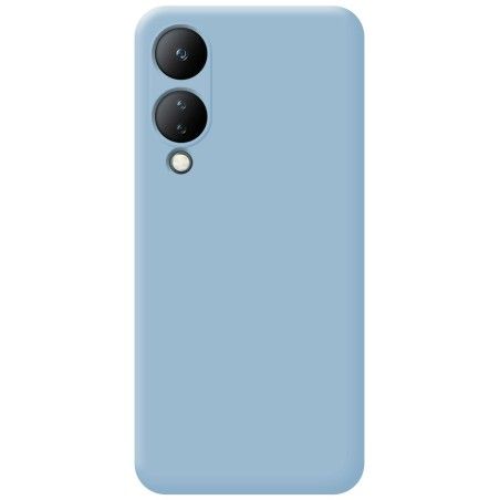 Funda Silicona Líquida Ultra Suave para Vivo Y17s color Azul