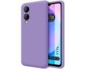 Funda Silicona Líquida Ultra Suave para Vivo Y17s color Morada