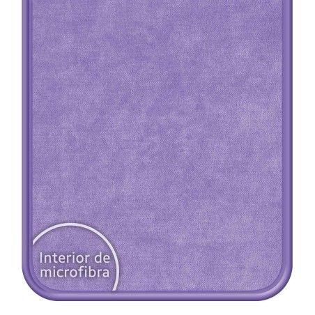 Funda Silicona Líquida Ultra Suave para Vivo Y17s color Morada