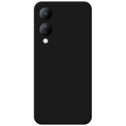 Funda Silicona Líquida Ultra Suave para Vivo Y17s color Negra 2