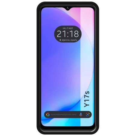 Funda Silicona Líquida Ultra Suave para Vivo Y17s color Negra