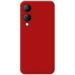 Funda Silicona Líquida Ultra Suave para Vivo Y17s color Roja 2