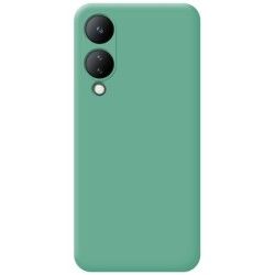 Funda Silicona Líquida Ultra Suave para Vivo Y17s color Verde 2