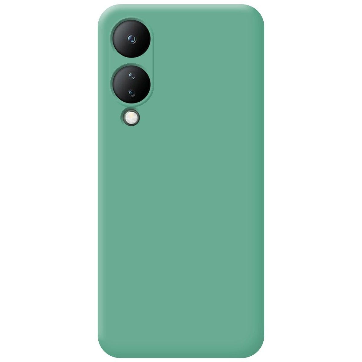 Funda Silicona Líquida Ultra Suave para Vivo Y17s color Verde
