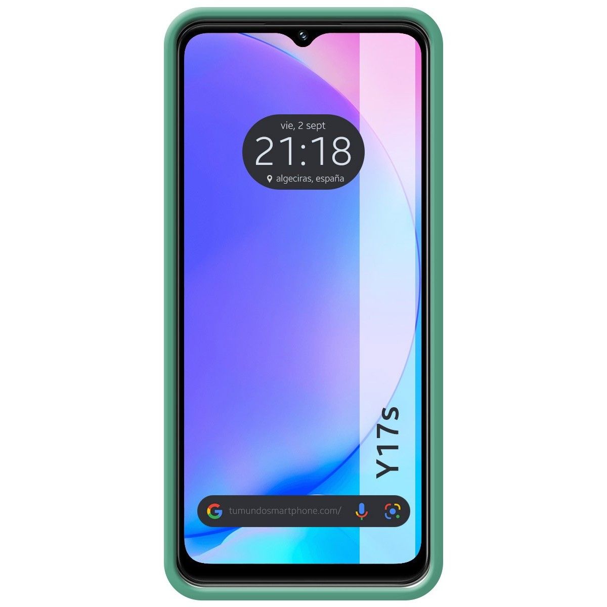 Funda Silicona Líquida Ultra Suave para Vivo Y17s color Verde