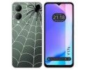 Funda Silicona Transparente para Vivo Y17s diseño Araña Dibujos