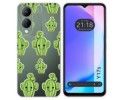 Funda Silicona Transparente para Vivo Y17s diseño Cactus Dibujos
