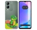 Funda Silicona Transparente para Vivo Y17s diseño Coco Dibujos