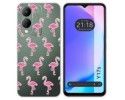 Funda Silicona Transparente para Vivo Y17s diseño Flamenco Dibujos