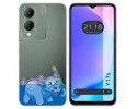 Funda Silicona Transparente para Vivo Y17s diseño Hipo Dibujos