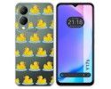 Funda Silicona Transparente para Vivo Y17s diseño Pato Dibujos
