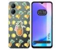 Funda Silicona Transparente para Vivo Y17s diseño Piña Dibujos