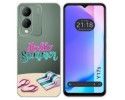Funda Silicona Transparente para Vivo Y17s diseño Summer Dibujos