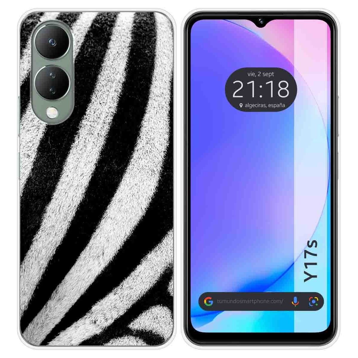 Funda Silicona para Vivo Y17s diseño Animal 02 Dibujos
